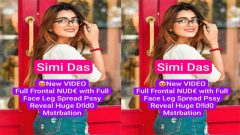 Simi Das Famous – Insta Model Most Demanded – App Exclusive Paid Full Frontal – Nude with Full Face