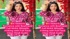 Horny Desi Girl Romance with Boyfriend – Full Nude Blowjob Fucking with – Full Face Clear Hindi Audio