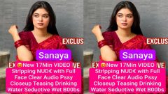 Sanaya Super Seductive New 17Min Premium Live – Stripping Nude with Full Face