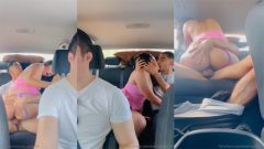 Cuck Husband Driving – Backseat Sucking and Riding Stranger
