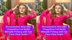 Horny NRI Unsatisfied Wife BBC Threesome – Blowjob Fucking with Full Face