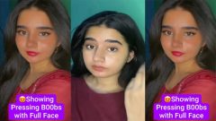 Cute Insta Influencer Most Demanded – Viral Video Showing – Pressing her Boobs with Full Face