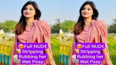Famous Insta Girl Most Demanded Viral Video – Str!pping Fully Nude Playing with her Boobs