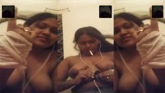 Sexy Girl Smoking Nude Showing