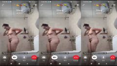 Tamil Young Girl Nude – Bathing Show on Videocall