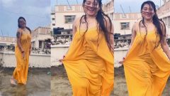 Susmita Malik Rooftop Dare In Daylight Full Wet