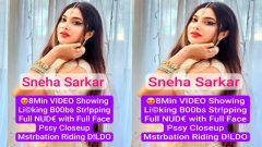 Sneha Sarkar Latest Premium Live – Showing Liucking Boobs