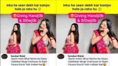 Beautiful Instagram Influencer Viral Video – Giving Amazing Handjob & Blowjo