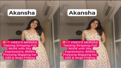 Desi NRI Girl Viral Teasing Stripping – Full Nude with Boobs Pressing – Slapping her Ass & Anal Fucking