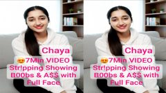 Chaya Instagram Model – Private Premium Stripping Showing – her Boobs & Ass