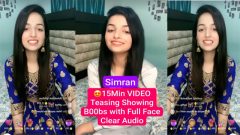 Simran Beautiful Instagram Influencer – Premium Live Teasing – Finally Showing Boobs
