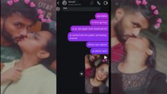 Mallu Girlfriend Cheated – On her BF Kissing – Chat MMS Leaked