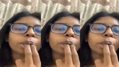 Nasty Girl Licking Finger – After Fingering Asshole