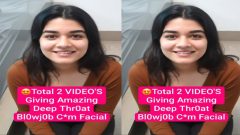 Nri Model Latest Most Exclusive Viral – Giving Amazing Deep Throat Blowjob – with Full Face & Cam Facial